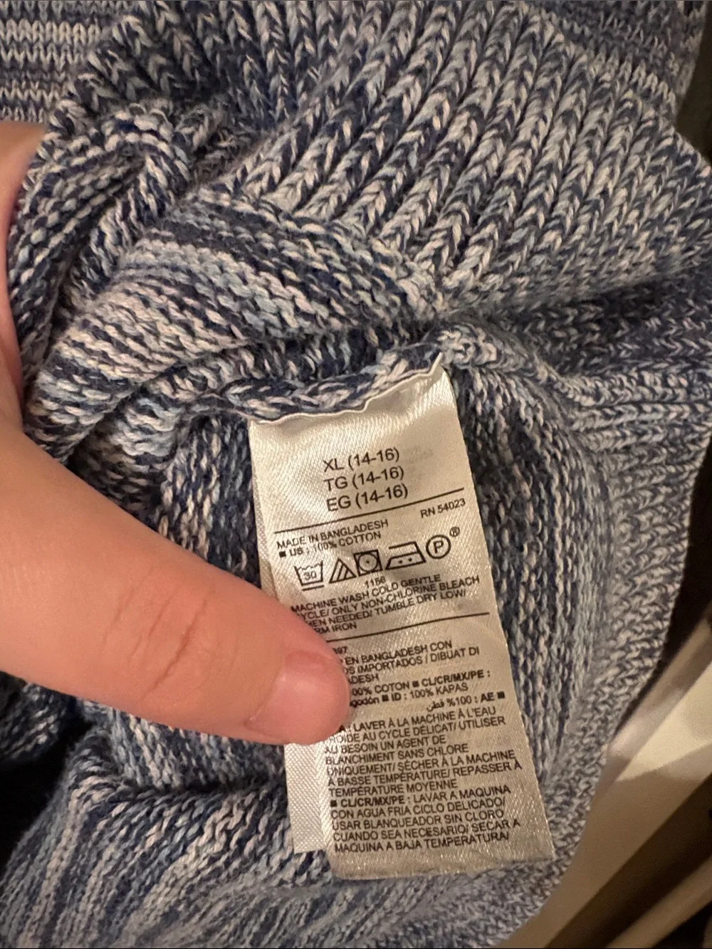 Old navy kids cotton knit hoodie Xl
